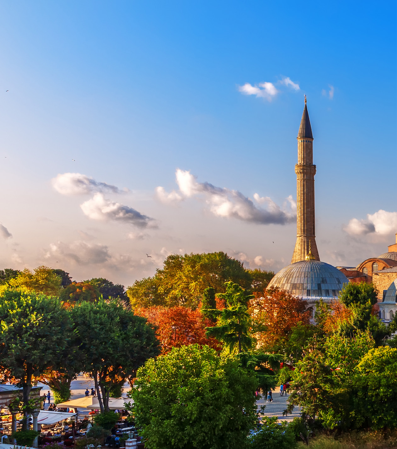 Minare ve cami manzarası
